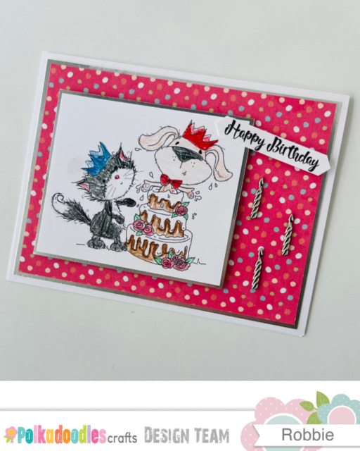 Polkadoodles Crafts fun kids birthday card