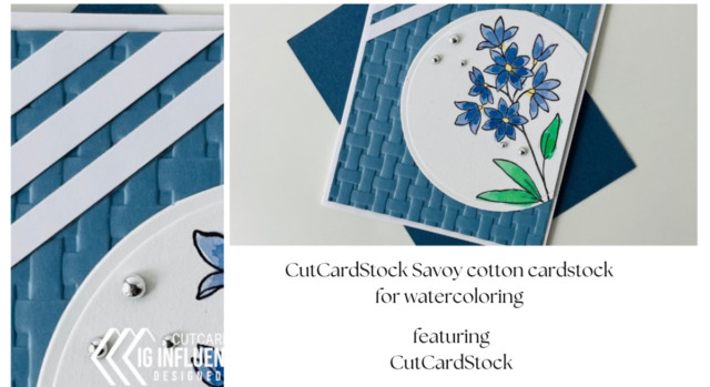 CutCardStock Savoy cotton cardstock for watercoloring
