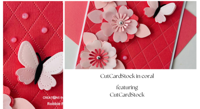 CutCardStock in coral