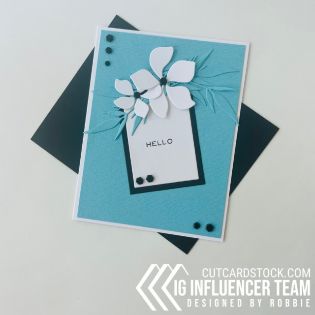 Pitch Black from CutCardStock is a great accent