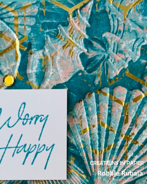 Sunday Ideas - pattern paper with the blackout technique