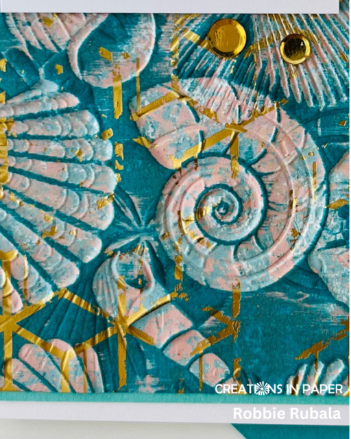 Sunday Ideas - pattern paper with the blackout technique