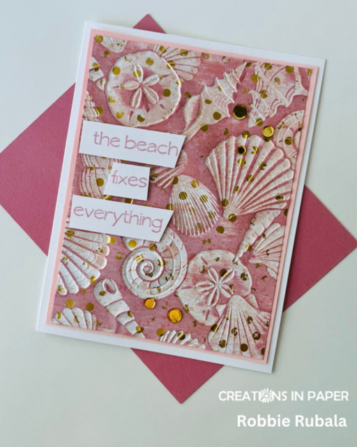 Sunday Ideas - pattern paper with the blackout technique