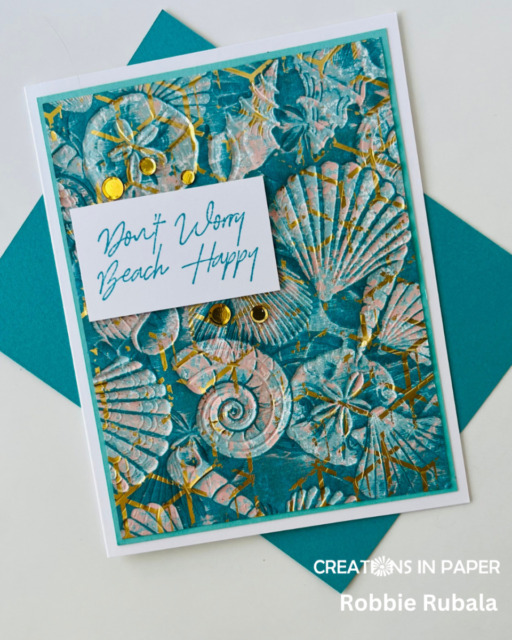 Sunday Ideas - pattern paper with the blackout technique