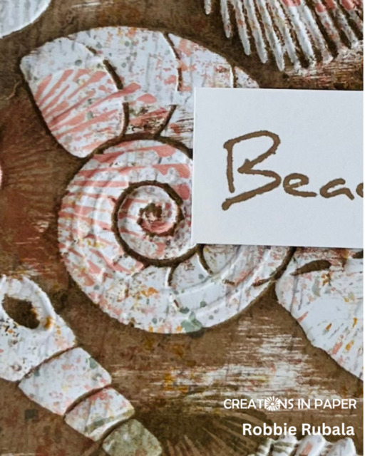 Sunday Ideas - pattern paper with the blackout technique