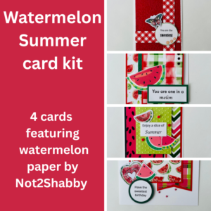 Watermelon Summer card kit