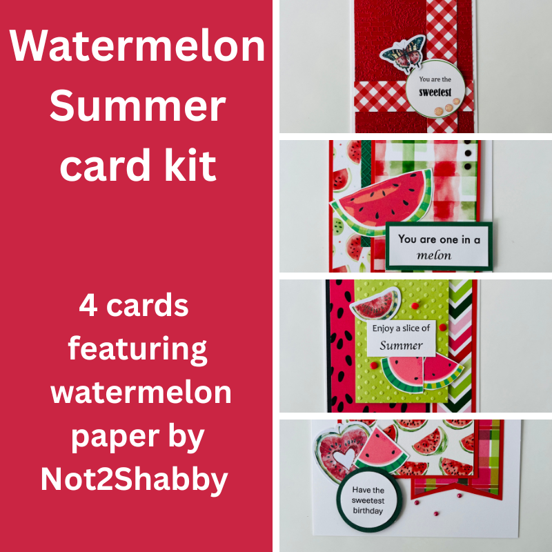 Watermelon Summer card kit