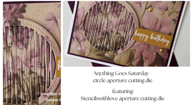 Anything Goes Saturday - circle aperture cutting die
