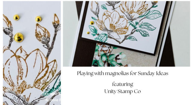 Playing with magnolias for Sunday Ideas