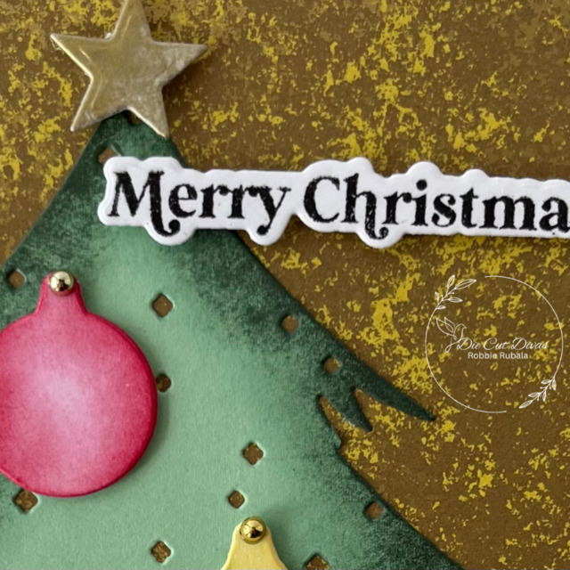 Retro Christmas Tree for Die Cut Divas