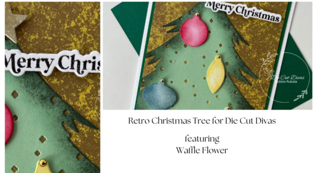 Retro Christmas Tree for Die Cut Divas