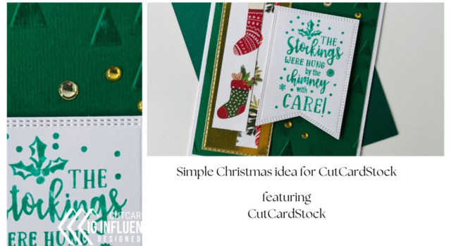 Simple Christmas idea for CutCardStock