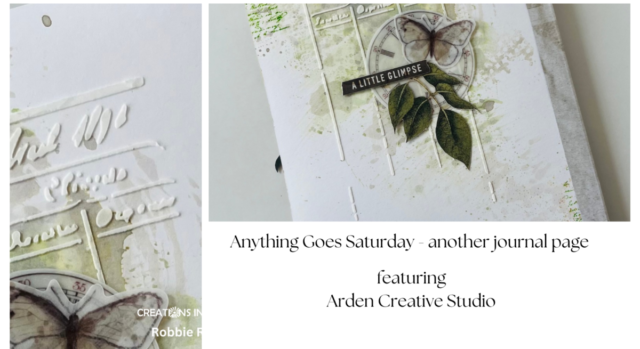 Anything Goes Saturday - another journal page