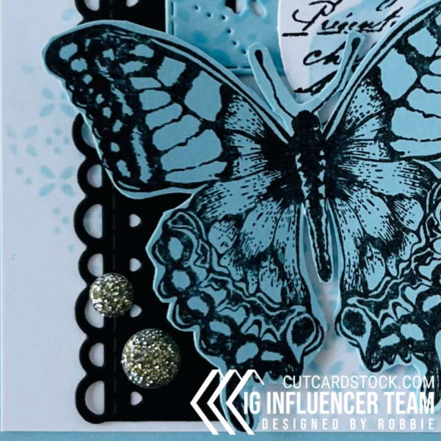 Blue butterfly for CutCardStock
