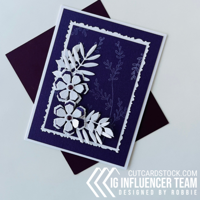 Plum layers for CutCardStock