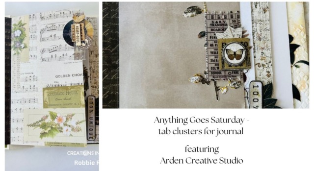 Anything Goes Saturday - tab clusters for journal