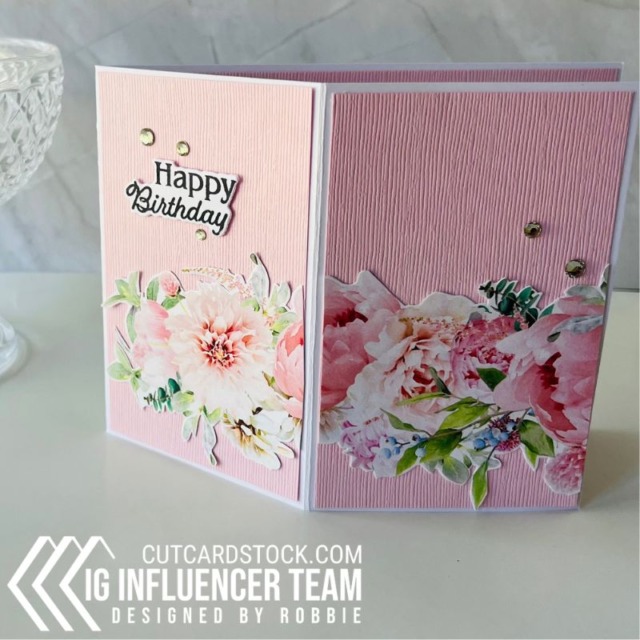Pretty birthday card for CutCardStock