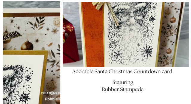 Adorable Santa Christmas Countdown card