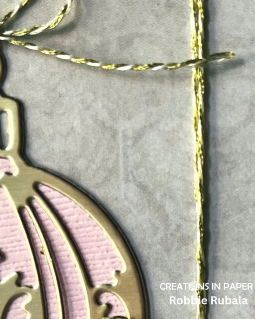 Elegant Christmas Sparkle: Pretty Paper and Golden Ornament Die Cuts