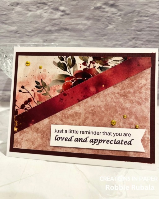 Fall in Love with Florals: A Beautiful Autumn Pattern Paper Card