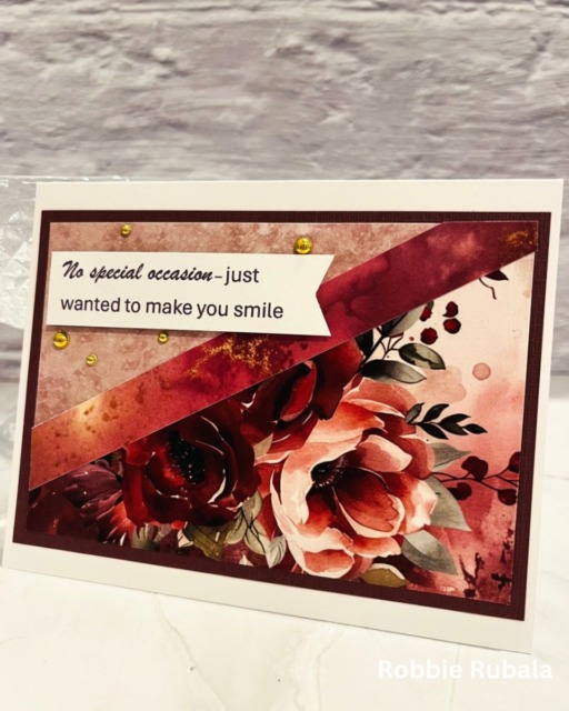 Fall in Love with Florals: A Beautiful Autumn Pattern Paper Card