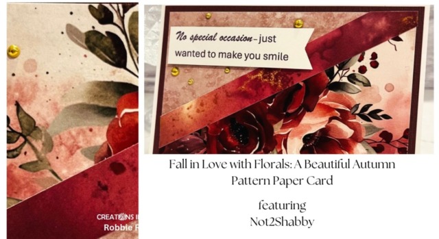 Fall in Love with Florals: A Beautiful Autumn Pattern Paper Card