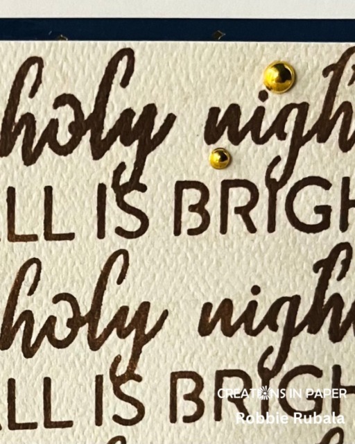 Silent Night: A Christmas Card Featuring a Song Stencil and a Nativity Die Cut