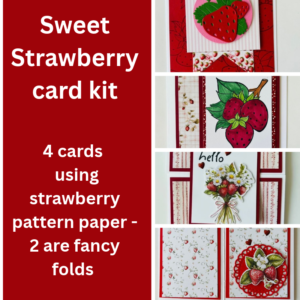 Sweet Strawberry card kit
